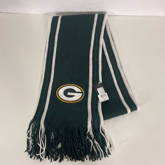 NWT NFL Green Bay Packers Football Green Winter Scarf - Picture 1 of 5